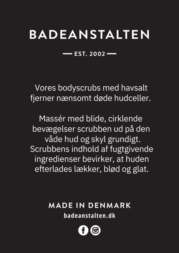 Badeanstalten Bodyscrub - Aktivt Kul, 200 ml.